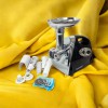 М'ясорубка Rainberg RB-675 3800 Вт із соковижималкою, м'ясорубка електрична метал. Колір: чорний