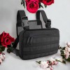 Тактична нагрудна сумка з Cordura 1000D, розгрузка чоловіча чорна