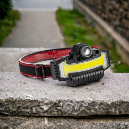 Налобний ліхтарик Bailong BL-W685-LTS+COB+RGB, 5 режимів, водостійкий, ударостійкий, USB кабель Type-c