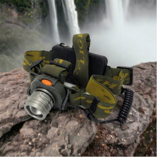 Налобний ліхтар тактичний Bailong BL-1505\602B SENSOR з датчиком руху, Ліхтарик налобний led