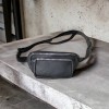 Бананка з натуральної шкіри. Відмінна якість сумки на пояс. Модель: 74132
