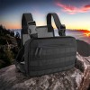 Тактична нагрудна сумка з Cordura 1000D, розгрузка чоловіча чорна