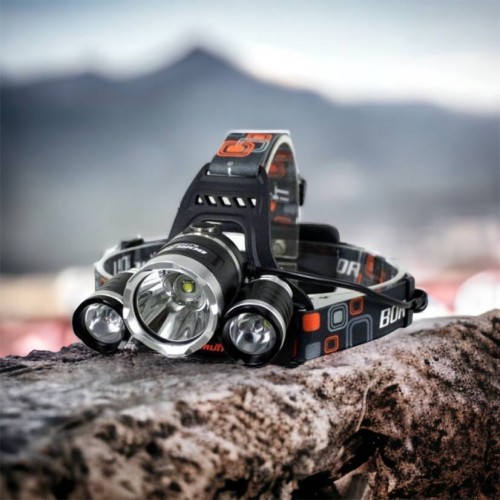 Ліхтар Police 3000-T6+2XPE (2х18650, 5 режимів, Zoom, 1500 люмен), Налобний ліхтар з лінзою