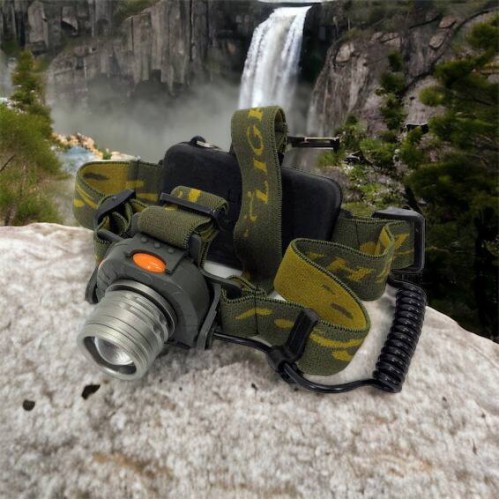 Налобний ліхтар тактичний Bailong BL-1505\602B SENSOR з датчиком руху, Ліхтарик налобний led