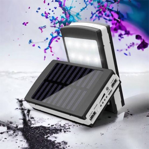УМБ Power Bank Solar 90000 mAh мобільне зарядне з сонячною панеллю та лампою, Power Bank Charger Батарея
