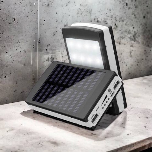 УМБ Power Bank Solar 90000 mAh мобільне зарядне з сонячною панеллю та лампою, Power Bank Charger Батарея