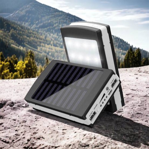 УМБ Power Bank Solar 90000 mAh мобільне зарядне з сонячною панеллю та лампою, Power Bank Charger Батарея