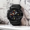Годинник наручний чоловічий SKMEI 1520BK BLACK, армійський годинник протиударний. Колір: чорний