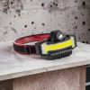 Налобний ліхтарик Bailong BL-W685-LTS+COB+RGB, 5 режимів, водостійкий, ударостійкий, USB кабель Type-c