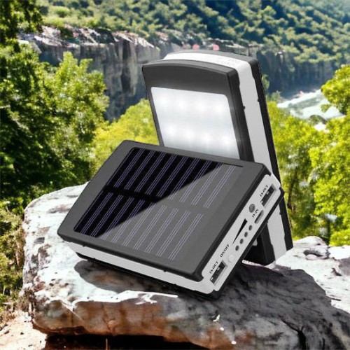 УМБ Power Bank Solar 90000 mAh мобільне зарядне з сонячною панеллю та лампою, Power Bank Charger Батарея