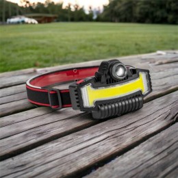 Налобний ліхтарик Bailong BL-W685-LTS+COB+RGB, 5 режимів, водостійкий, ударостійкий, USB кабель Type-c