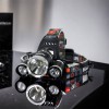 Ліхтар Police 3000-T6+2XPE (2х18650, 5 режимів, Zoom, 1500 люмен), Налобний ліхтар з лінзою