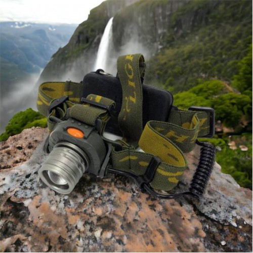 Налобний ліхтар тактичний Bailong BL-1505\602B SENSOR з датчиком руху, Ліхтарик налобний led