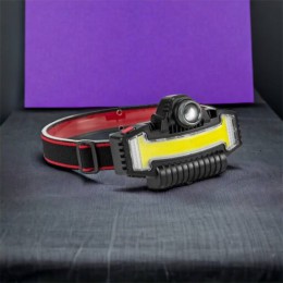 Налобний ліхтарик Bailong BL-W685-LTS+COB+RGB, 5 режимів, водостійкий, ударостійкий, USB кабель Type-c