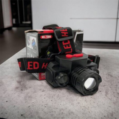 Ліхтар налобний Bailong BL-1805 COB XPE акумуляторний, ліхтар на голову для риболовлі, надійний налобний
