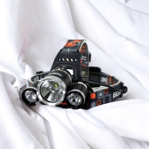 Ліхтар Police 3000-T6+2XPE (2х18650, 5 режимів, Zoom, 1500 люмен), Налобний ліхтар з лінзою