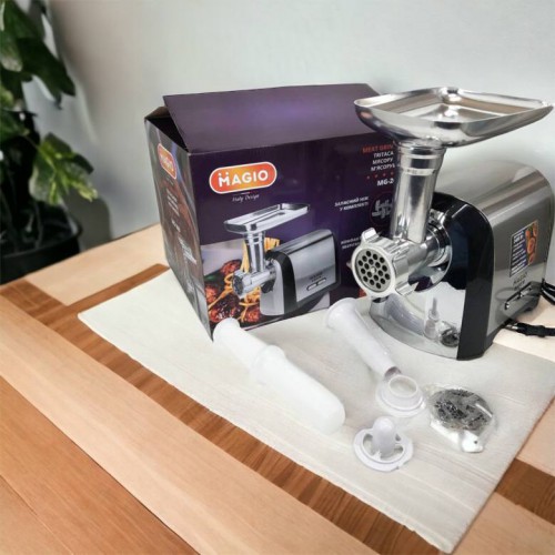 М'ясорубка Magio MG-269, 2400 W, м'ясорубка електрична метал, м'ясорубка з металевим редуктором