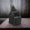Якісна тактична сумка, укріплена чоловіча сумка, рюкзак тактична слінг. Колір: чорний