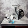 М'ясорубка Rainberg RB-675 3800 Вт із соковижималкою, м'ясорубка електрична метал. Колір: чорний