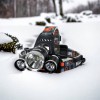 Ліхтар Police 3000-T6+2XPE (2х18650, 5 режимів, Zoom, 1500 люмен), Налобний ліхтар з лінзою