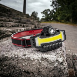 Налобний ліхтарик Bailong BL-W685-LTS+COB+RGB, 5 режимів, водостійкий, ударостійкий, USB кабель Type-c