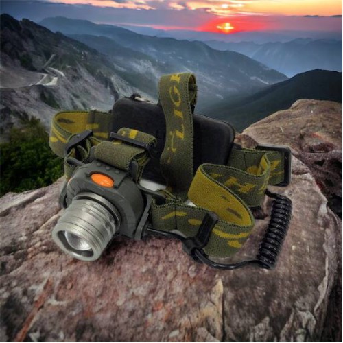 Налобний ліхтар тактичний Bailong BL-1505\602B SENSOR з датчиком руху, Ліхтарик налобний led