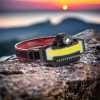 Налобний ліхтарик Bailong BL-W685-LTS+COB+RGB, 5 режимів, водостійкий, ударостійкий, USB кабель Type-c