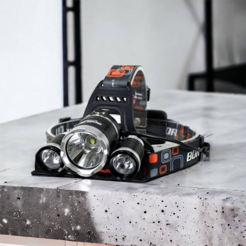 Ліхтар Police 3000-T6+2XPE (2х18650, 5 режимів, Zoom, 1500 люмен), Налобний ліхтар з лінзою