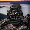 Годинник наручний чоловічий SKMEI 1520BK BLACK, армійський годинник протиударний. Колір: чорний
