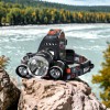 Ліхтар Police 3000-T6+2XPE (2х18650, 5 режимів, Zoom, 1500 люмен), Налобний ліхтар з лінзою