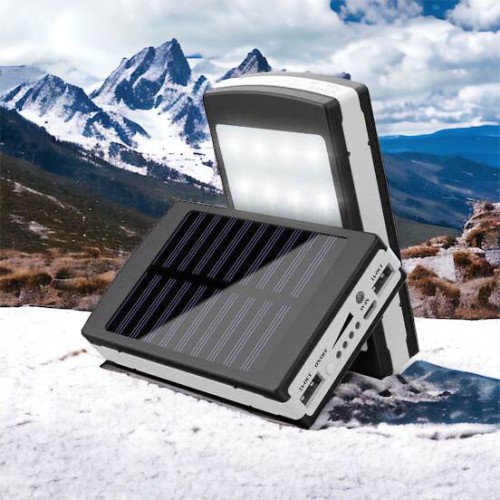 УМБ Power Bank Solar 90000 mAh мобільне зарядне з сонячною панеллю та лампою, Power Bank Charger Батарея