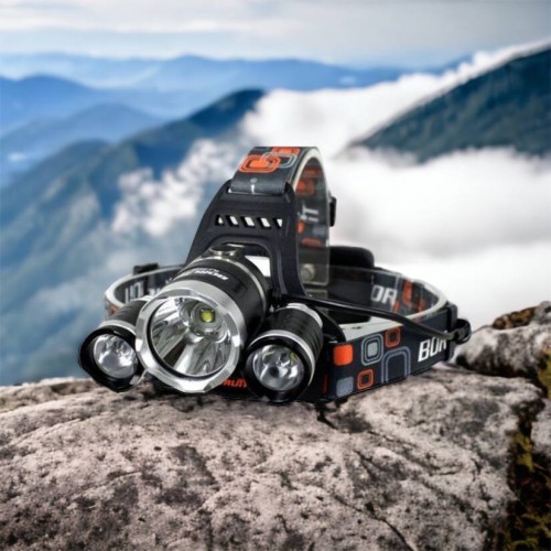 Ліхтар Police 3000-T6+2XPE (2х18650, 5 режимів, Zoom, 1500 люмен), Налобний ліхтар з лінзою