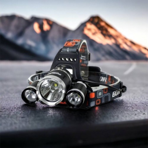 Ліхтар Police 3000-T6+2XPE (2х18650, 5 режимів, Zoom, 1500 люмен), Налобний ліхтар з лінзою