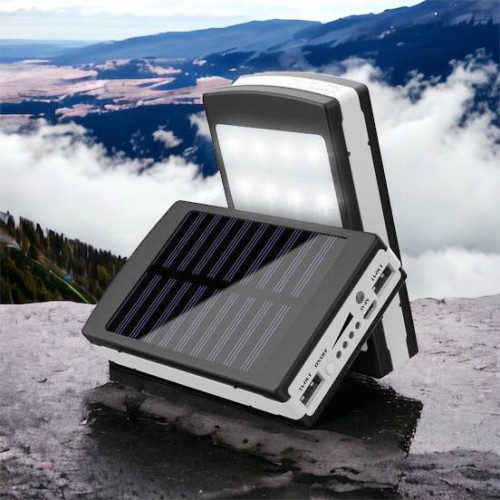 УМБ Power Bank Solar 90000 mAh мобільне зарядне з сонячною панеллю та лампою, Power Bank Charger Батарея
