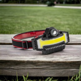 Налобний ліхтарик Bailong BL-W685-LTS+COB+RGB, 5 режимів, водостійкий, ударостійкий, USB кабель Type-c
