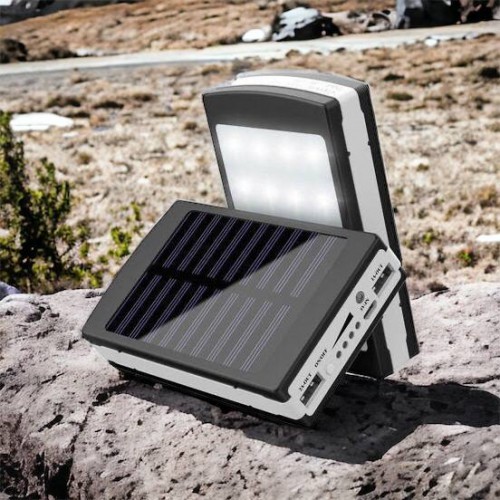 УМБ Power Bank Solar 90000 mAh мобільне зарядне з сонячною панеллю та лампою, Power Bank Charger Батарея