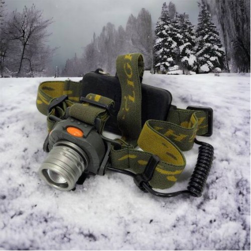 Налобний ліхтар тактичний Bailong BL-1505\602B SENSOR з датчиком руху, Ліхтарик налобний led