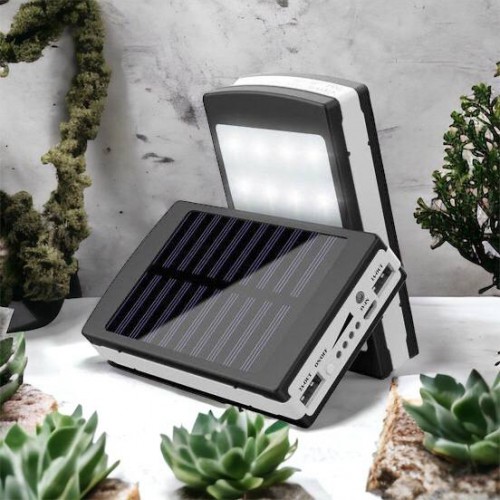 УМБ Power Bank Solar 90000 mAh мобільне зарядне з сонячною панеллю та лампою, Power Bank Charger Батарея