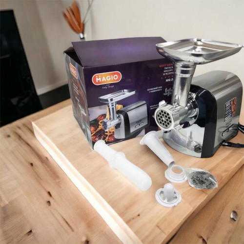М'ясорубка Magio MG-269, 2400 W, м'ясорубка електрична метал, м'ясорубка з металевим редуктором