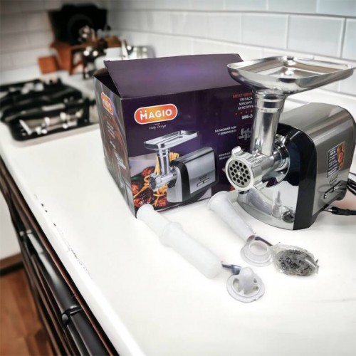 М'ясорубка Magio MG-269, 2400 W, м'ясорубка електрична метал, м'ясорубка з металевим редуктором