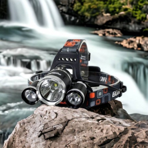 Ліхтар Police 3000-T6+2XPE (2х18650, 5 режимів, Zoom, 1500 люмен), Налобний ліхтар з лінзою