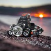 Ліхтар Police 3000-T6+2XPE (2х18650, 5 режимів, Zoom, 1500 люмен), Налобний ліхтар з лінзою
