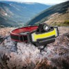 Налобний ліхтарик Bailong BL-W685-LTS+COB+RGB, 5 режимів, водостійкий, ударостійкий, USB кабель Type-c