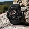 Годинник наручний чоловічий SKMEI 1520BK BLACK, армійський годинник протиударний. Колір: чорний
