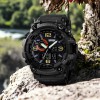 Годинник наручний чоловічий SKMEI 1520BK BLACK, армійський годинник протиударний. Колір: чорний