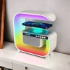 Нічний акумуляторний RGB G3 з бездротовою зарядкою 15W і Bluetooth колонкою 3W Настільна смарт лампа