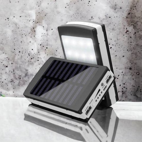 УМБ Power Bank Solar 90000 mAh мобільне зарядне з сонячною панеллю та лампою, Power Bank Charger Батарея