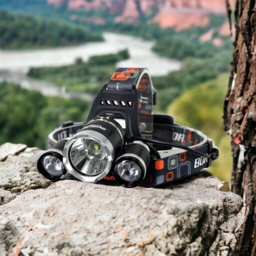 Ліхтар Police 3000-T6+2XPE (2х18650, 5 режимів, Zoom, 1500 люмен), Налобний ліхтар з лінзою