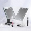 Дзеркало для макіяжу з 16 LED підсвічуванням Mirror, косметичне дзеркало з підсвічуванням. Колір: рожевий
