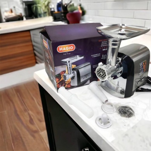 М'ясорубка Magio MG-269, 2400 W, м'ясорубка електрична метал, м'ясорубка з металевим редуктором